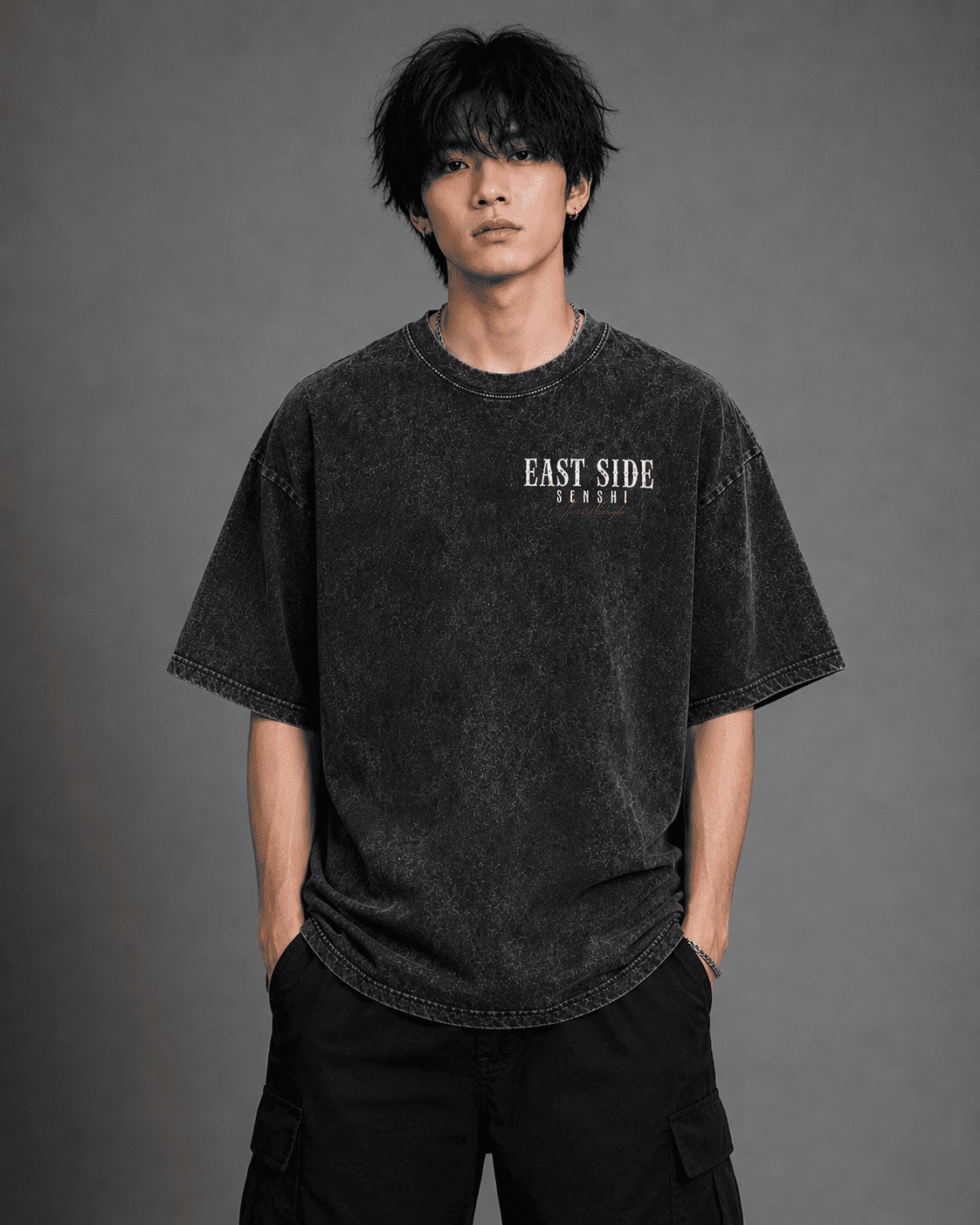 EAST SIDE BEST SIDE PREMIUM OVERSIZED VINTAGE TEE
