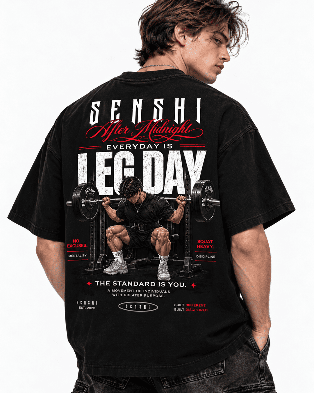 LEG DAY PREMIUM OVERSIZED TEE