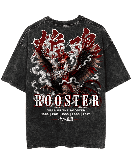 ZODIAC ROOSTER PREMIUM OVERSIZED TEE