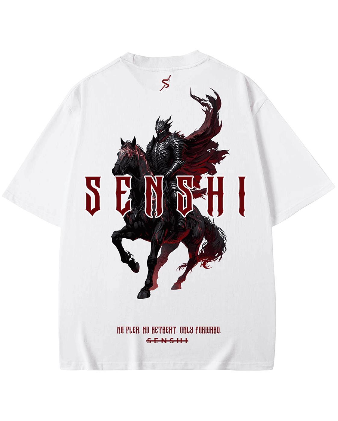 RED KNIGHT WHITE TEE/TANK