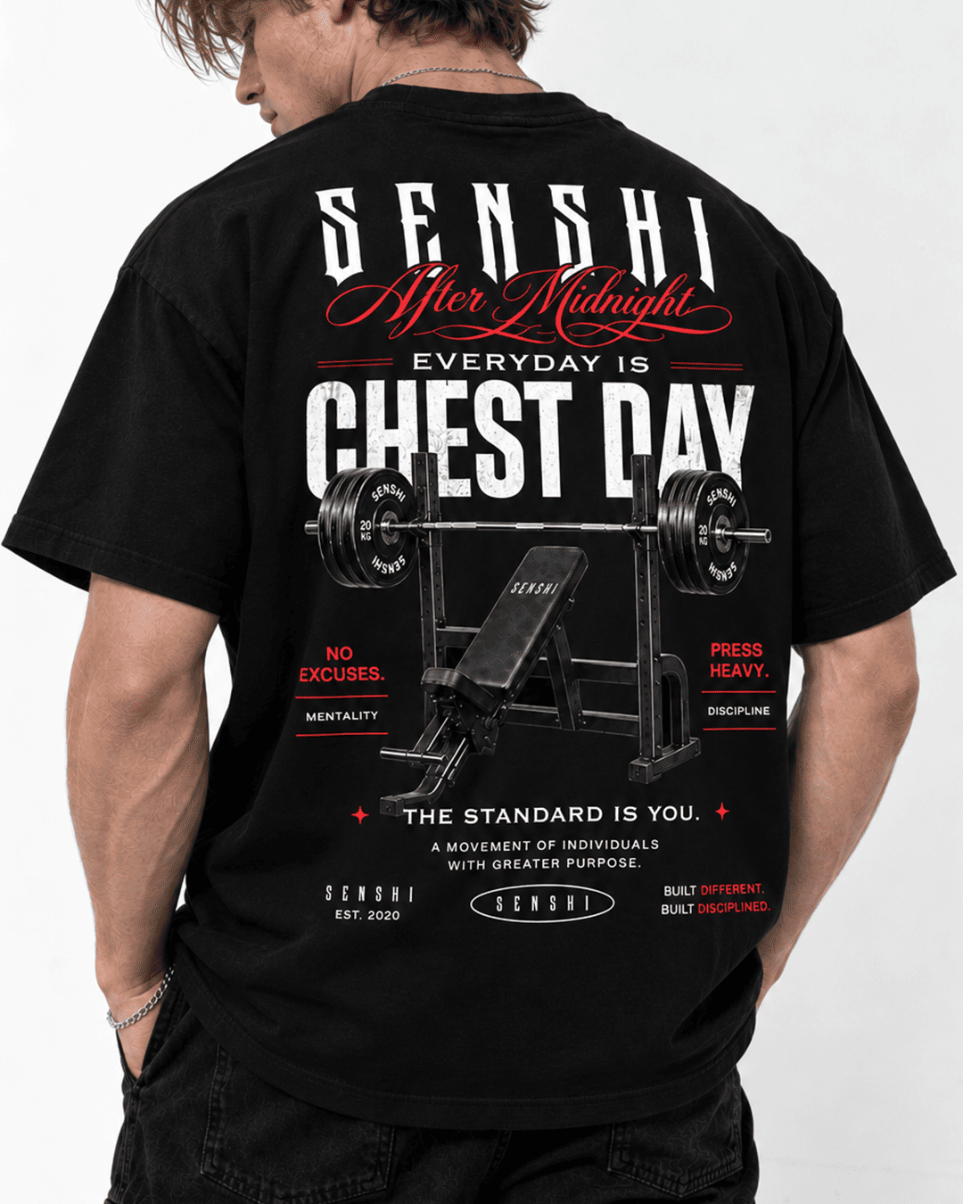 CHEST DAY PREMIUM OVERSIZED TEE